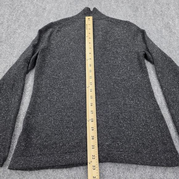 Banana Republic Sweater Womens Small Gray Wool Silk Blend Double Breasted Blazer - Picture 6 of 16